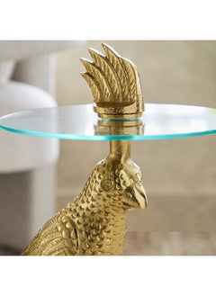 Home Box Eef Glass Top Accent Table  - Image 3