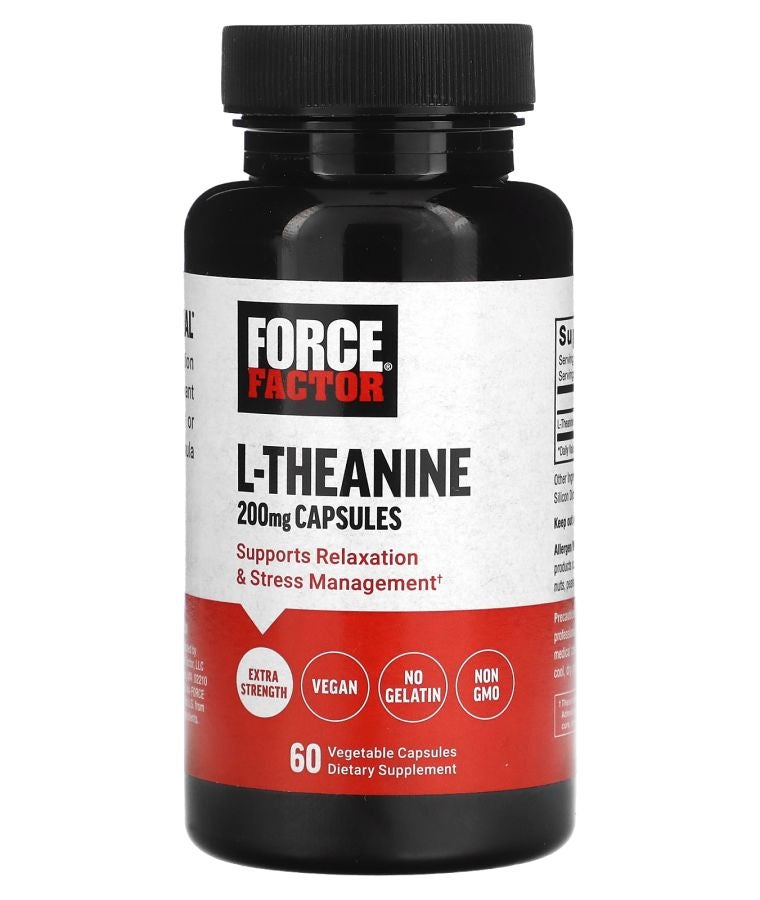 Force Factor L-Theanine 200 mg 60 Vegetarian Capsules