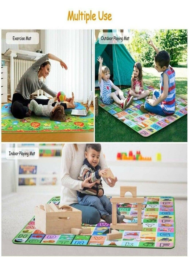 KACHKIT Baby Mat for Crawling, Baby Play Mat for Playing Non-Slip Kids Rug Room Decor with Bright and Colorful Alphabet Pattern,Soft Toddler Waterproof Foldable,Rectangular (Pack of 1,Multicolor). - Image 4