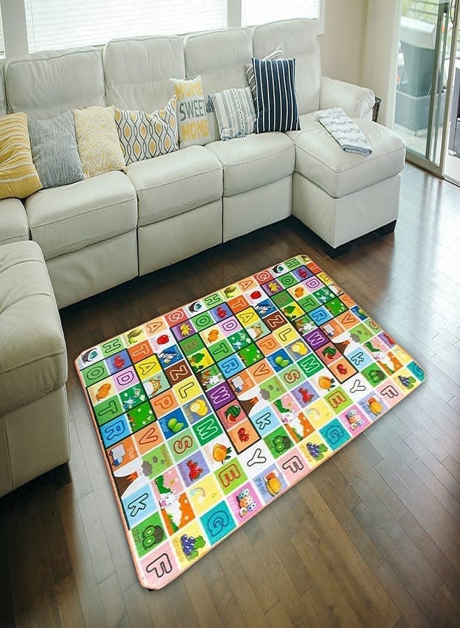 KACHKIT Baby Mat for Crawling, Baby Play Mat for Playing Non-Slip Kids Rug Room Decor with Bright and Colorful Alphabet Pattern,Soft Toddler Waterproof Foldable,Rectangular (Pack of 1,Multicolor). - Image 2