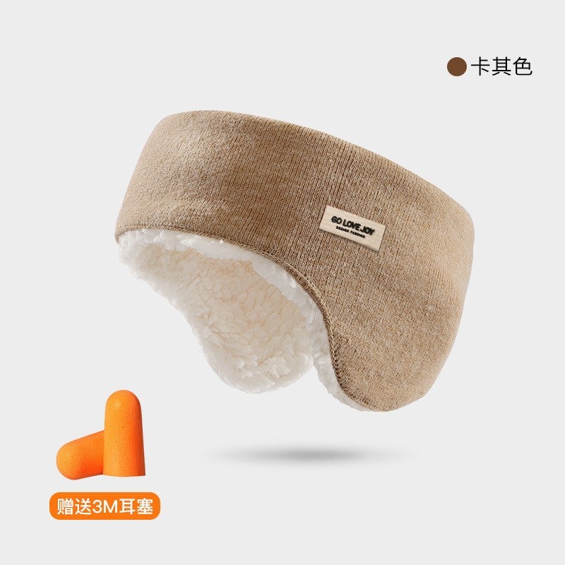 Winter New Soundproof Earmuffs Adjustable Hook And Loop Fleece-Lined Non-Pressure Earmuffs Sleep Earmuffs With Earplugs Dez26 - Image 1
