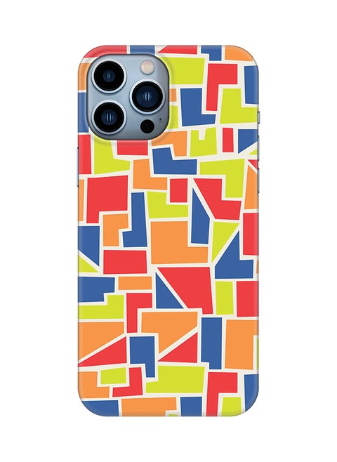 Case for Apple iPhone 14 Pro Max Slim Snap Classic Series Mobile Cover Hard PC Shield Matte Finish Print - Color Shapes