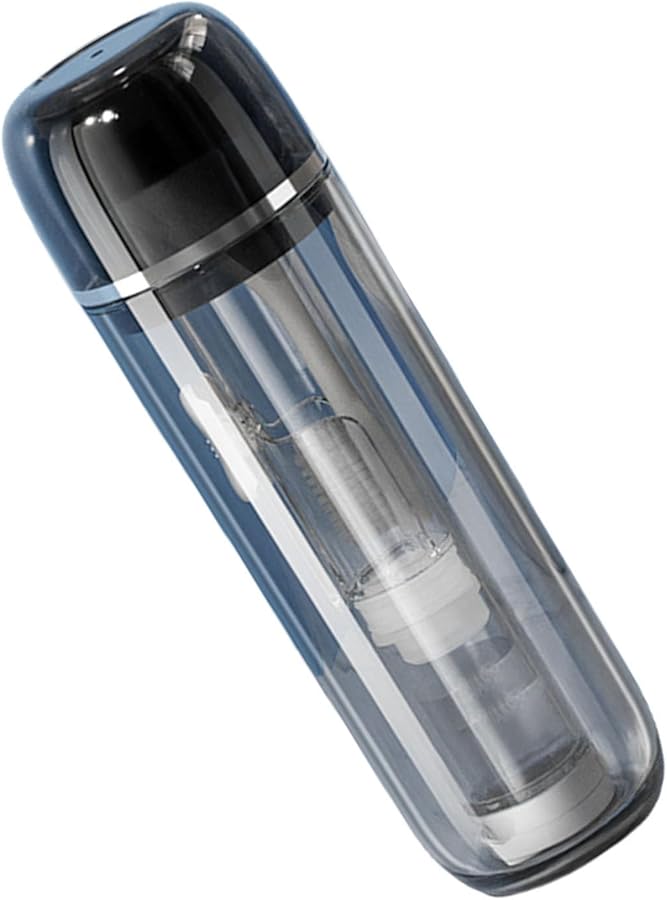 Gentleman S Gray Portable Folding Travel Toothbrush Set with Toothpaste Container - Image 2