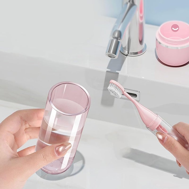 Gentleman S Gray Portable Folding Travel Toothbrush Set with Toothpaste Container - Image 5