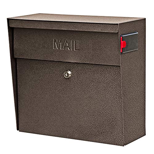 Mail Boss 7164 Metro, Bronze High Capacity Wall Mounted Locking Security Mailbox - Image 1