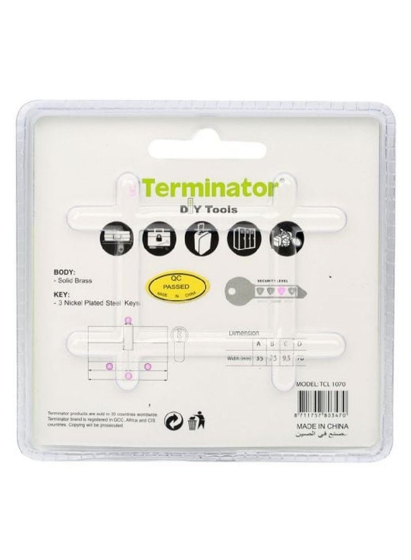 Terminator Cylinder Door Lock With 3 Keys - Image 2