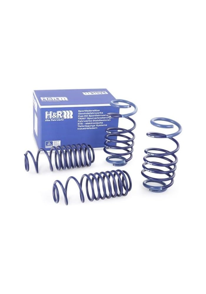 HR H&R Lowering Springs for Volkswagen Polo (GTI) - Up to 929kg FA-Load, 2009 Model - Image 2