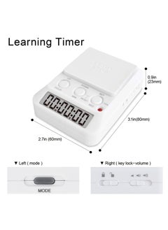 KASTWAVE Learning Digital Timer, Large on, Count Function, Loud Alarm, for Studying Cooking Sports Games Office  - Image 3