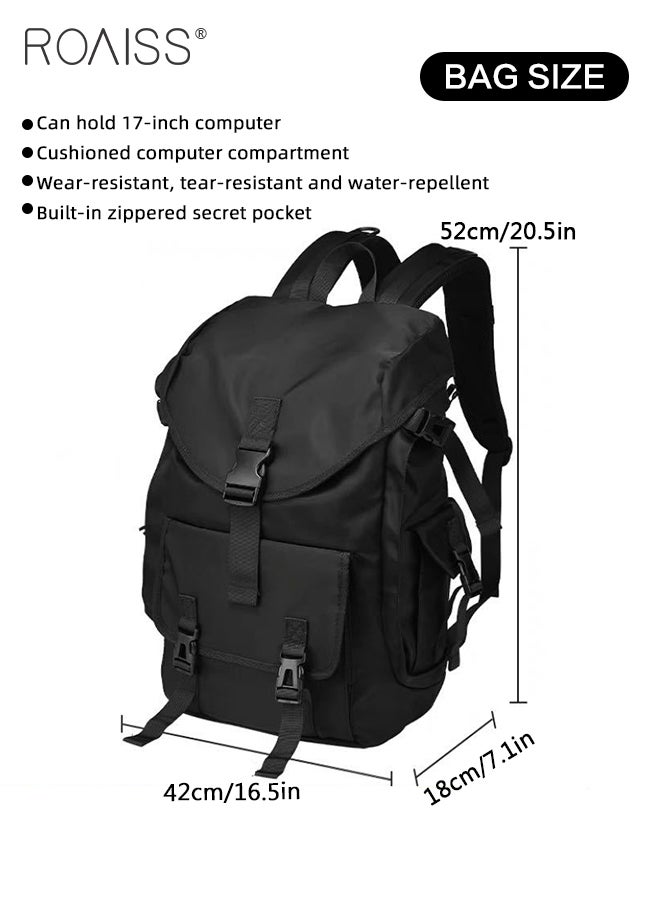roaiss 39L Travel Large Capacity Backpack for Men Lightweight Simple Commuter Student Bag with Includes Computer Compartment Waterproof Scratch Resistant Outdoor Weekend Hiking Bag  - Image 5