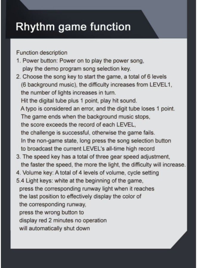 لعبة Rhythm Master Speed ​​Push Game Machine Puzzle Thinking Game Machine Breakthrough Decompression Toy