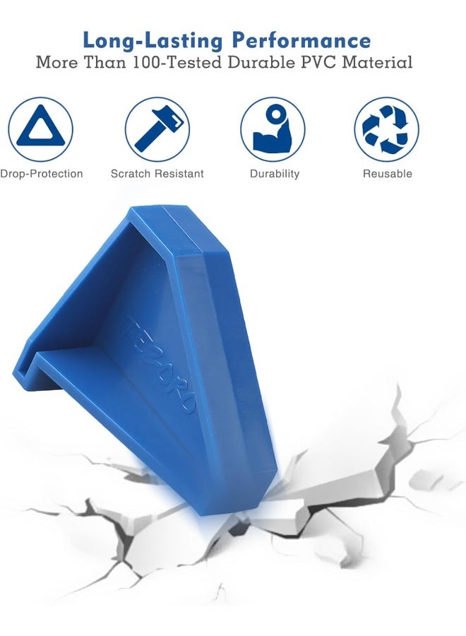 Tezoro Flooring Spacers,Laminate Wood Flooring Tools,Compatible w/Vinyl Plank, Hardwood & Floating Floor Installation etc,Hardwood Flooring w/1/4 Gap,Special Triangle Stay in Place (24) - Image 2