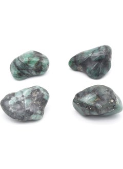 Murty99 Genuine Drum Natural Emerald Stone Rock Piece  - Image 1