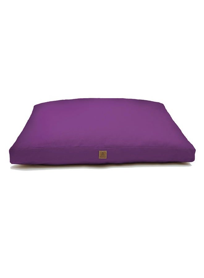 FelizMax Zabuton Meditation Mat 92×71×5cm Luxurious Meditation Cushion for Kneeling Sitting Large Floor Pillow Zafu/Bench-Washable Cotton Cover 100% Organic Cotton Filling-Match Buckwheat Pillow-Purple - Image 1