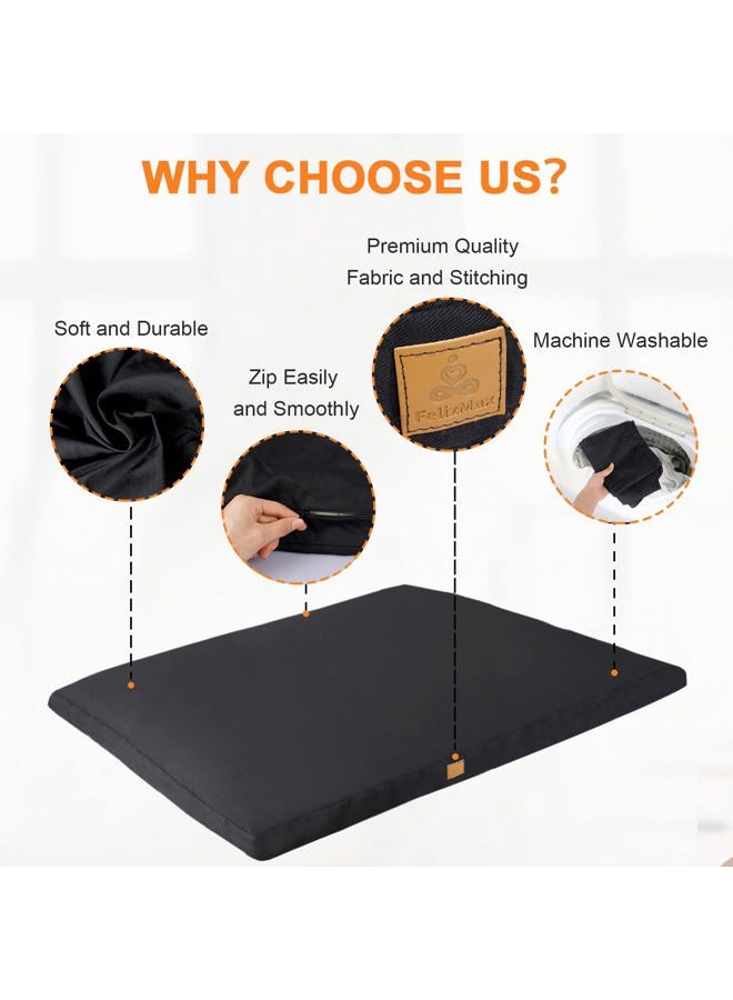 FelizMax Zabuton Meditation Mat 92×71×5cm Luxurious Meditation Cushion for Kneeling Sitting Large Floor Pillow Zafu/Bench-Washable Cotton Cover 100% Organic Cotton Filling-Match Buckwheat Pillow-Purple - Image 2