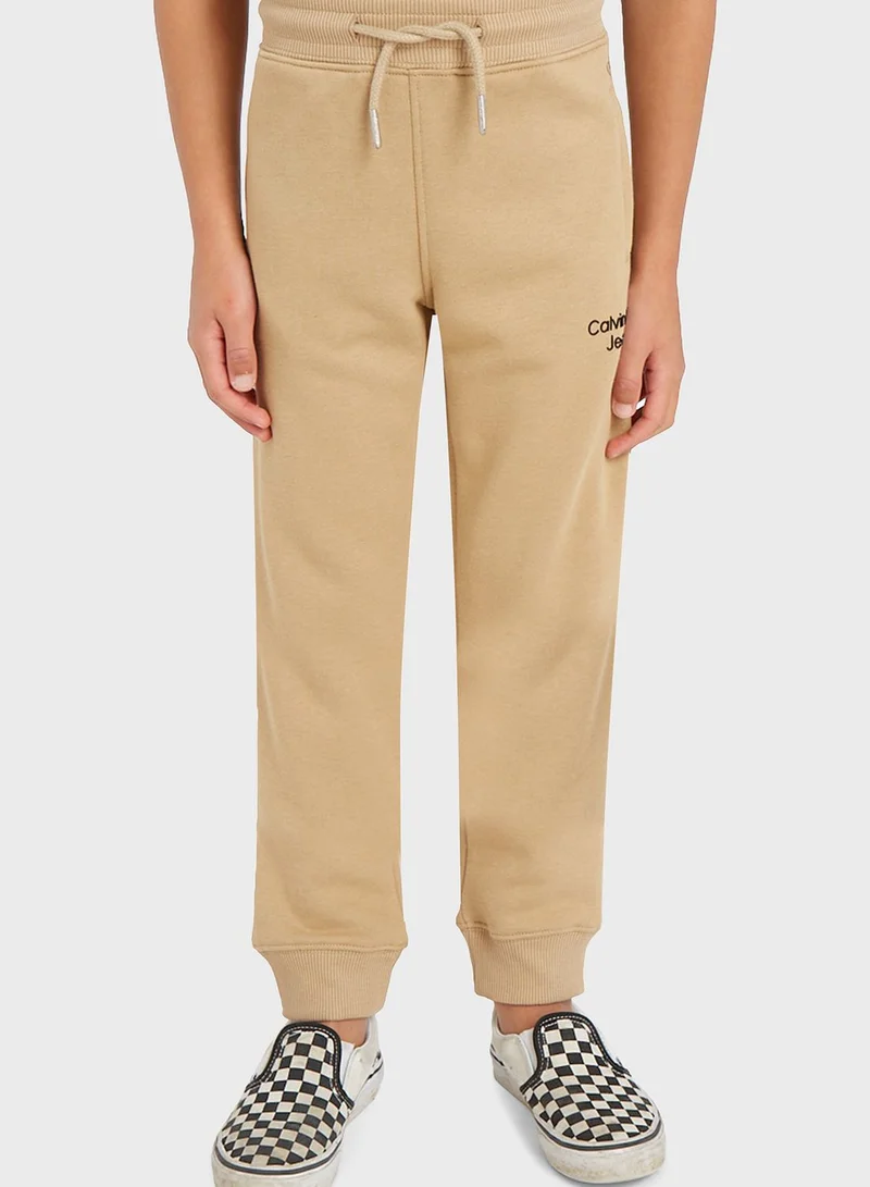 Calvin Klein Jeans Kids Stack Logo Sweatpants