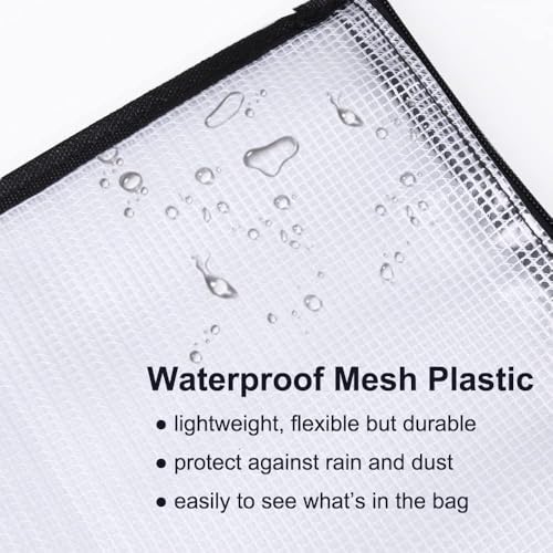 Opret 19x25 inch Art Portfolio Bags, Artwork Storage Case with Handle and Zipper Vinly Mesh Folder Organizers for Bulletin Boards, Scrapbooks, Keepsake and Poster Storage - Image 4