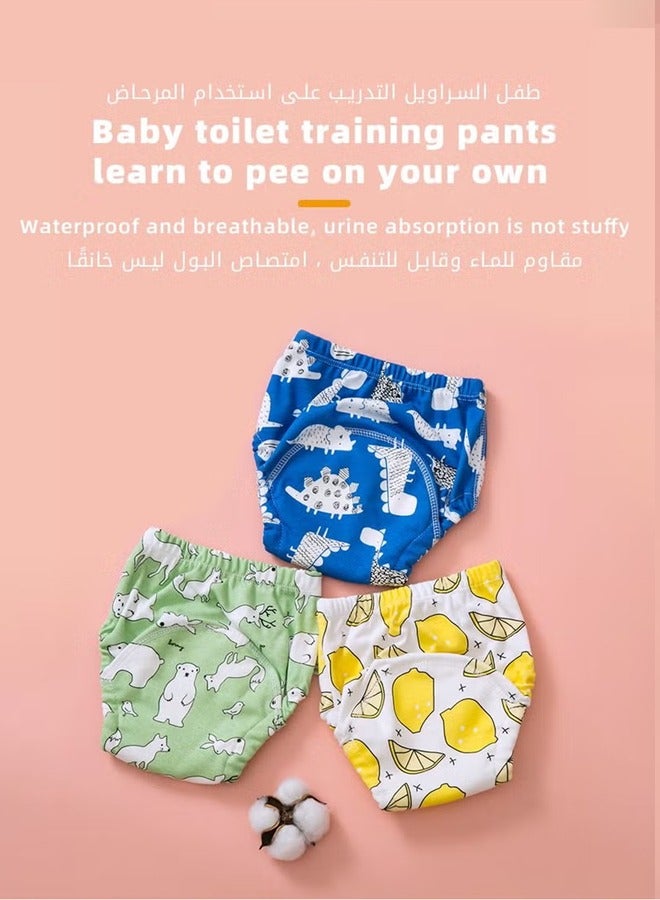 5 Piece Potty Training Underwear, 6 Layers Breathable Cotton Absorbent Trainer Pants for Toddler Baby Boys Girls Waterproof  - Image 3