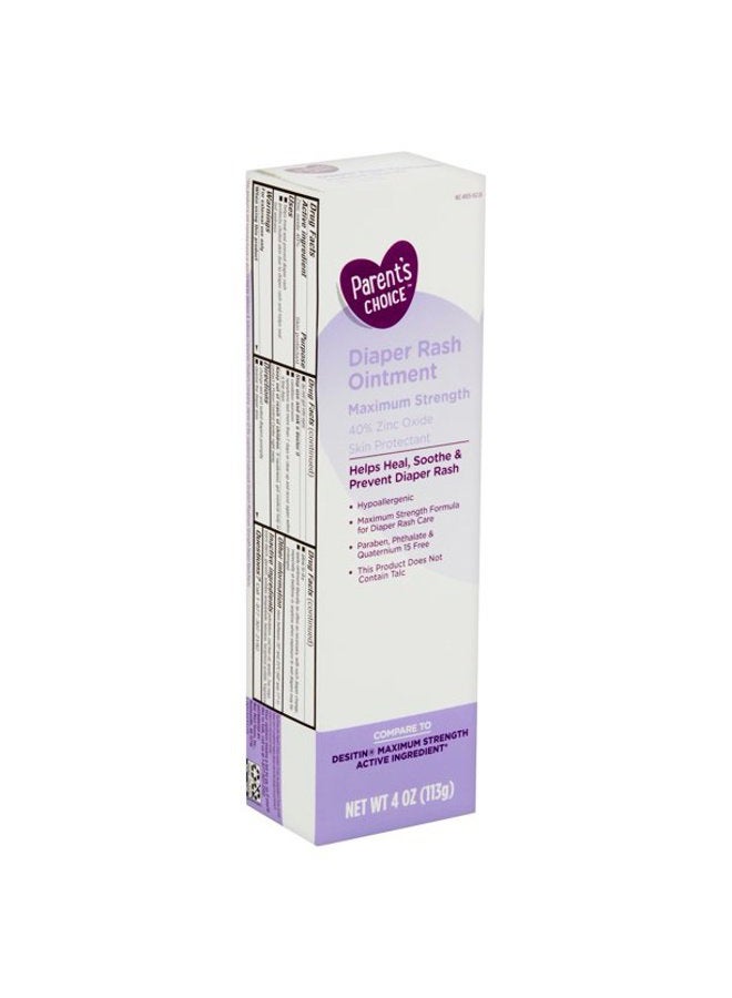 Parent's Choice Maximum Strength Diaper Rash Ointment, 4 oz, White - Image 4