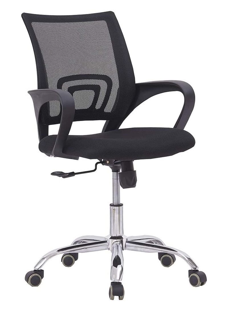 AGD Ergonomically Backrest Designed Super Comfort Mid Back Adjustable Seat Executive Office Chair Black - Image 1