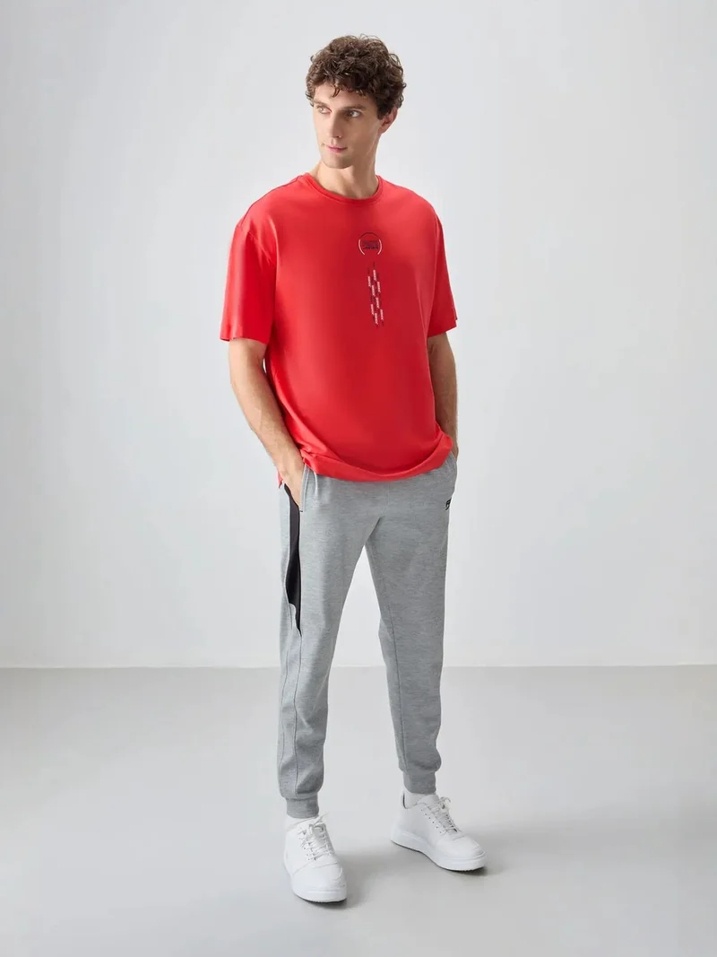 تومي لايف TOMMY Oversized Cotton Text Print Crew Neck T-Shirt