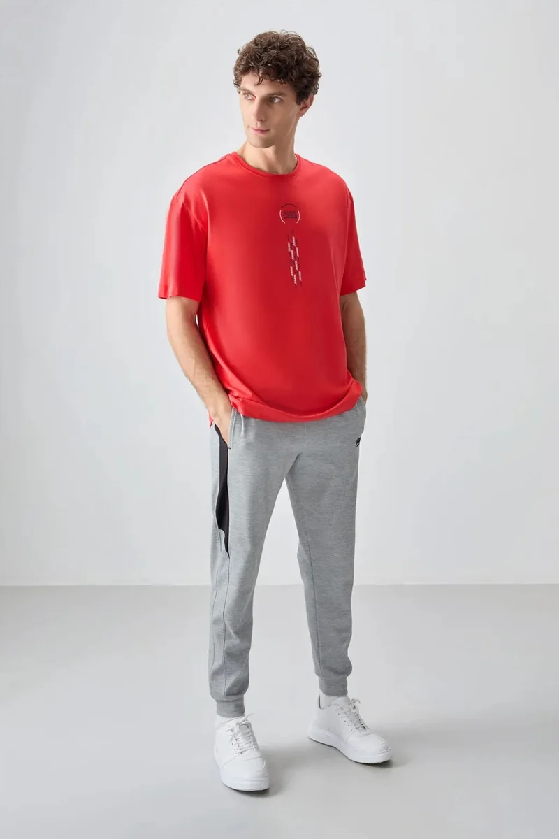 Tommylife TOMMY Oversized Cotton Text Print Crew Neck T-Shirt