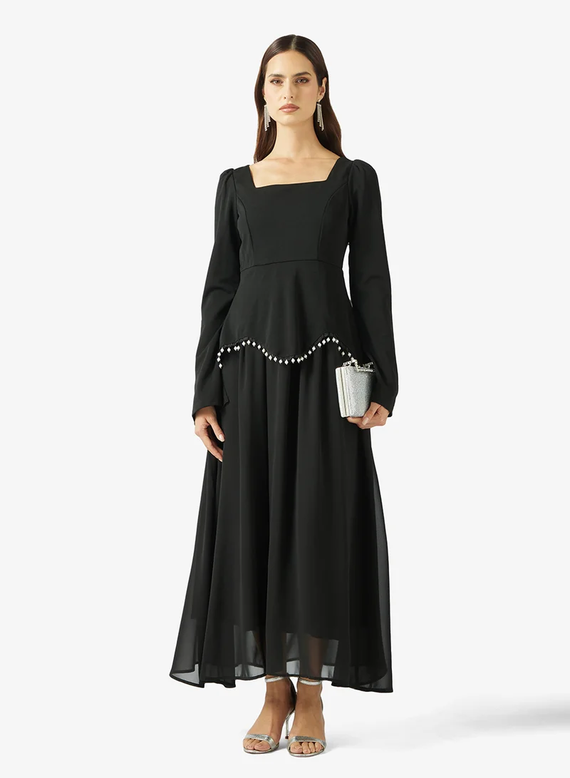 Khizana Mock Peplum Dress