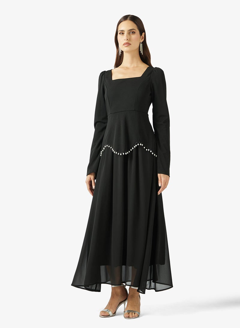 Khizana Mock Peplum Dress - Image 1