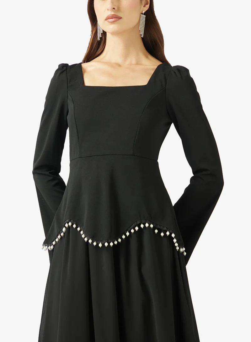 Khizana Mock Peplum Dress