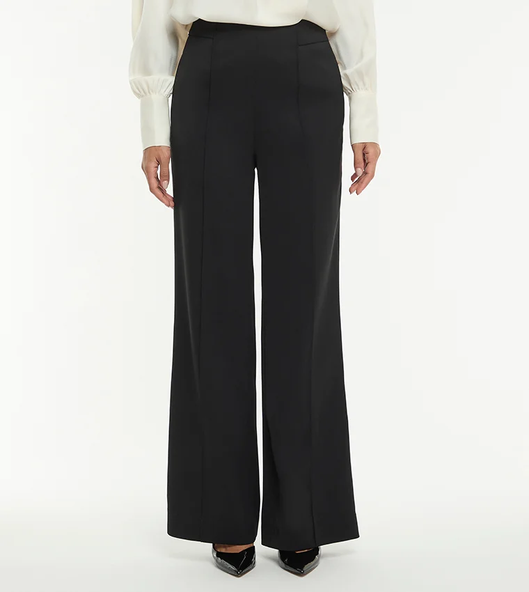 بي سي بي جي BCBG WIDE LEG CREPE TROUSER