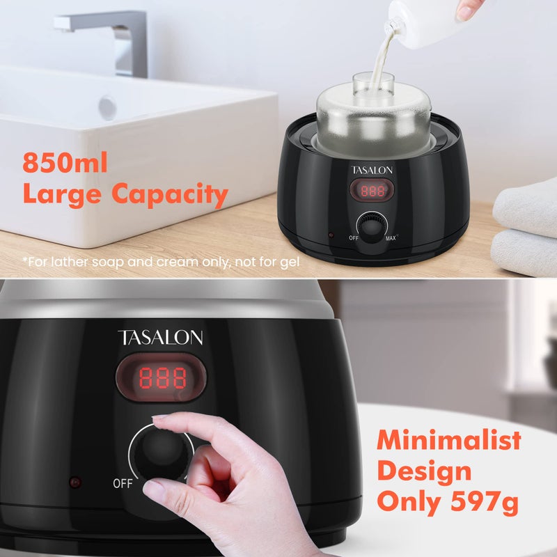 TASALON Professional Hot Lather Machine for Shaving 750ml Large Capacity Professional Lather Maker for Men Face Shaving Shaving Foam Machine for Home Use Salon Barber Shop With 2 pumps - Image 3