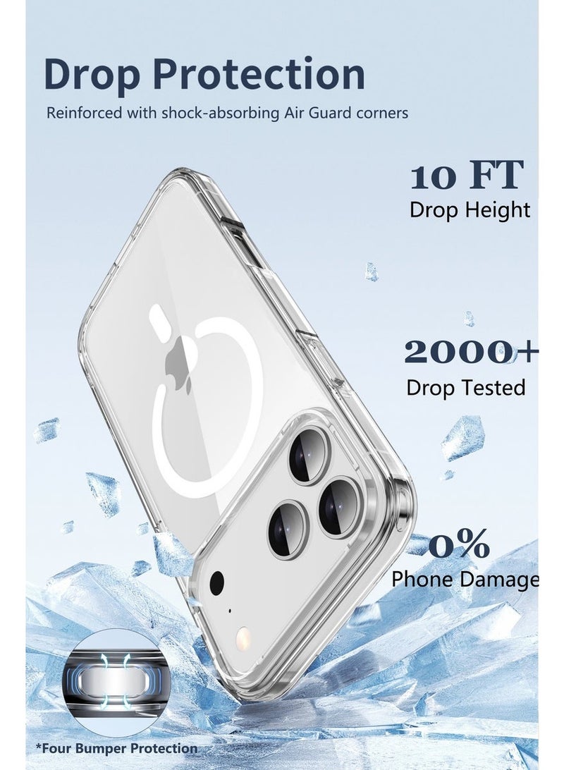 S-TOP Magnetic Clear Case for iPhone 17 Pro, Compatible with MagSafe, Anti-Yellowing, Shockproof, and Scratch-Resistant Protective Cover - Image 5