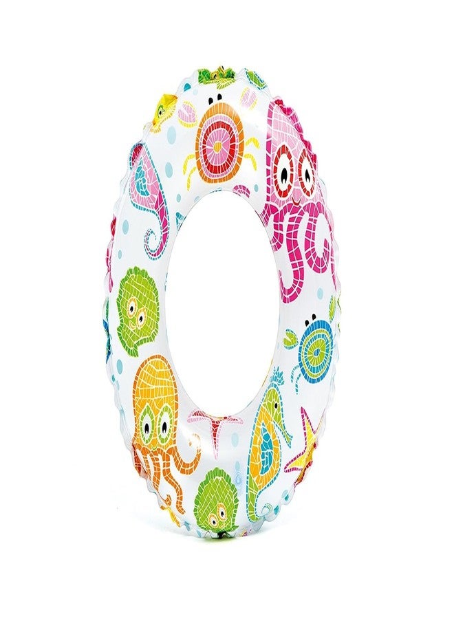 RENARSH Swimming Ring Swim Tube for Kids Swimming Ring for Girls and Boys Swimming Tube Inflatable (24 inch Tube) - Image 1