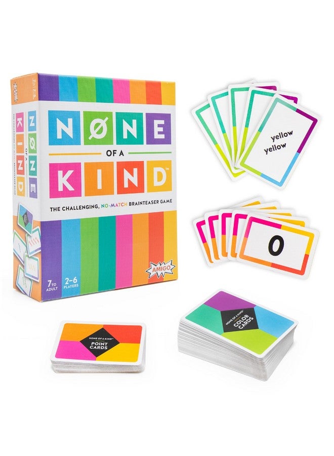 AMIGO Games None of a Kind Brainteaser Card Game - A New Kind of Matching Game That is Fun for The Whole Family - for Kids & Adults Ages 7 & Older - Image 1