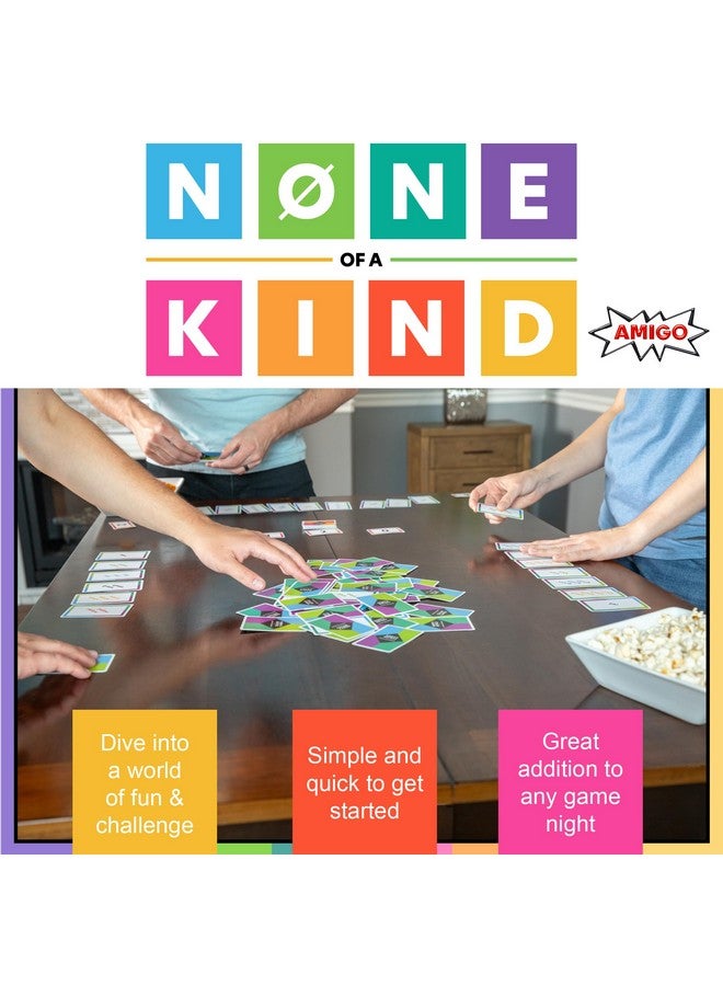AMIGO Games None of a Kind Brainteaser Card Game - A New Kind of Matching Game That is Fun for The Whole Family - for Kids & Adults Ages 7 & Older - Image 2