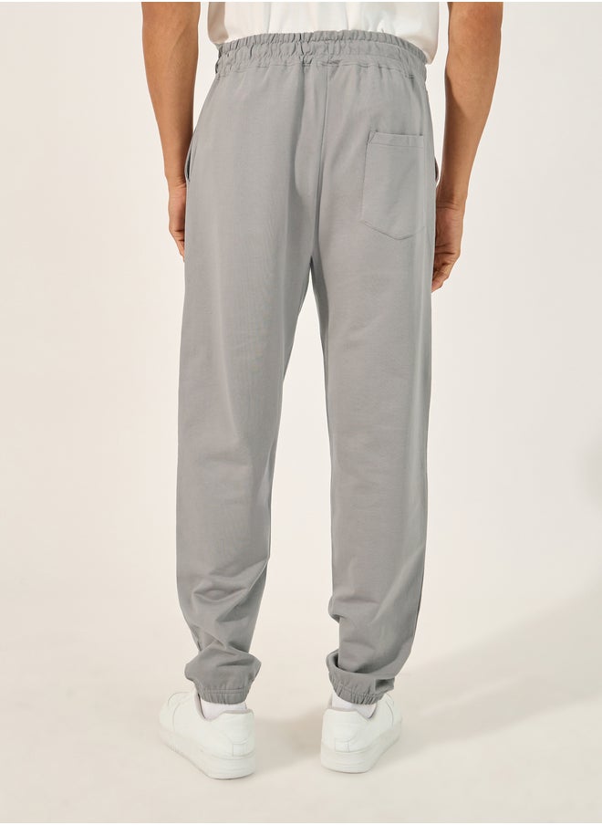 Styli Styli Slogan Print Oversized Jogger with Slip Pocket  - Image 4