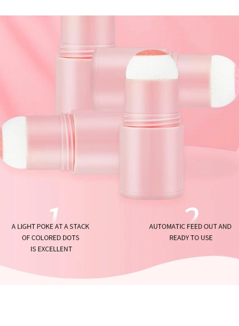 OCHEAL Vitality Air Cushion Blush Stick Sponge Head Face Rouge Contouring Pen Waterproof Natural Look Blush Stick Waterproof Natural Look Blush Stick Soft Face Brightening Contour Shadow Blush Powder 02 - Image 4