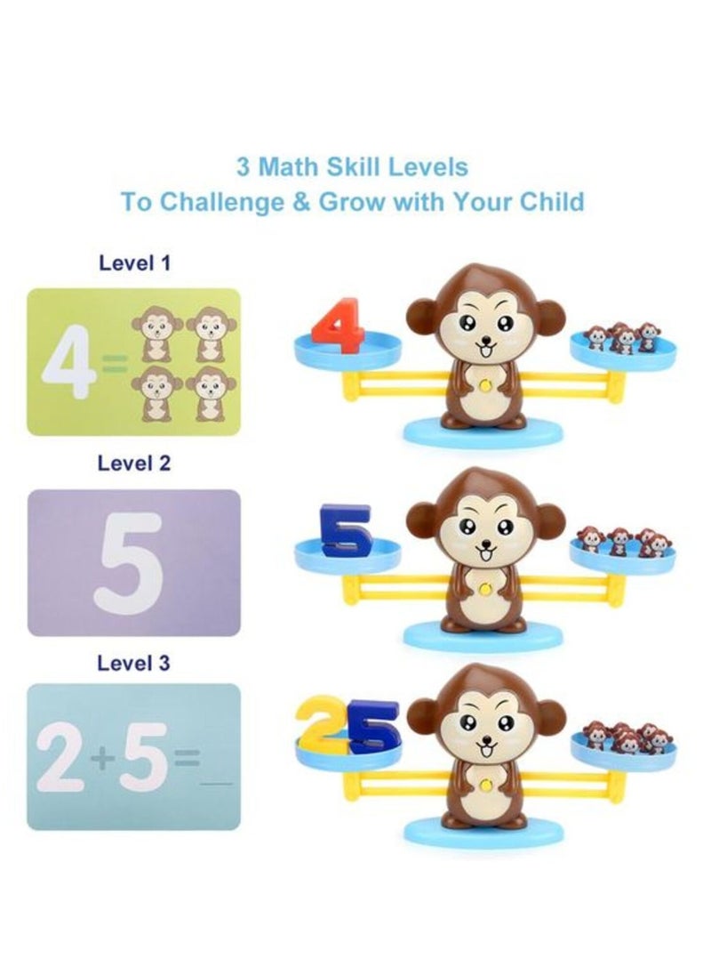 Kiddale - Educational Toy for 3 and above| Monkey Balance| Learning Toy for 4 year old| Math Game| Counting Toy| Weight Balancing Toy| Balance scale for kids| kids games for 3 4 5 6 years - Image 1