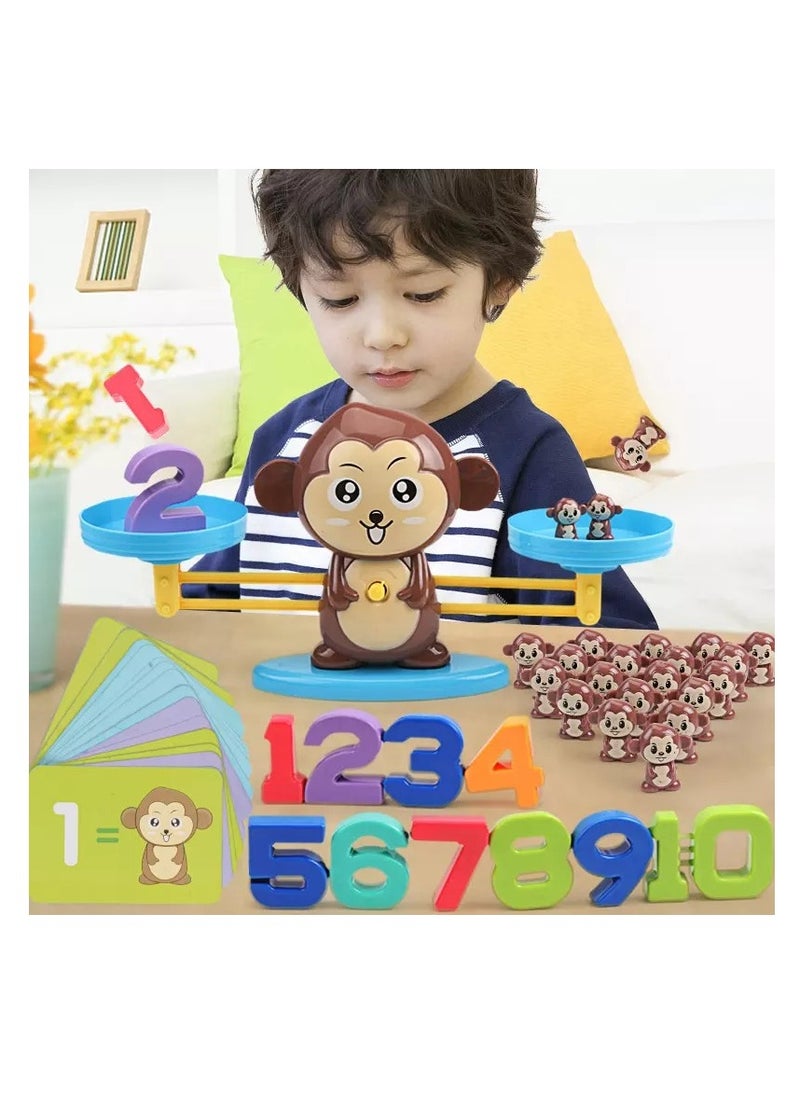 Kiddale - Educational Toy for 3 and above| Monkey Balance| Learning Toy for 4 year old| Math Game| Counting Toy| Weight Balancing Toy| Balance scale for kids| kids games for 3 4 5 6 years - Image 1