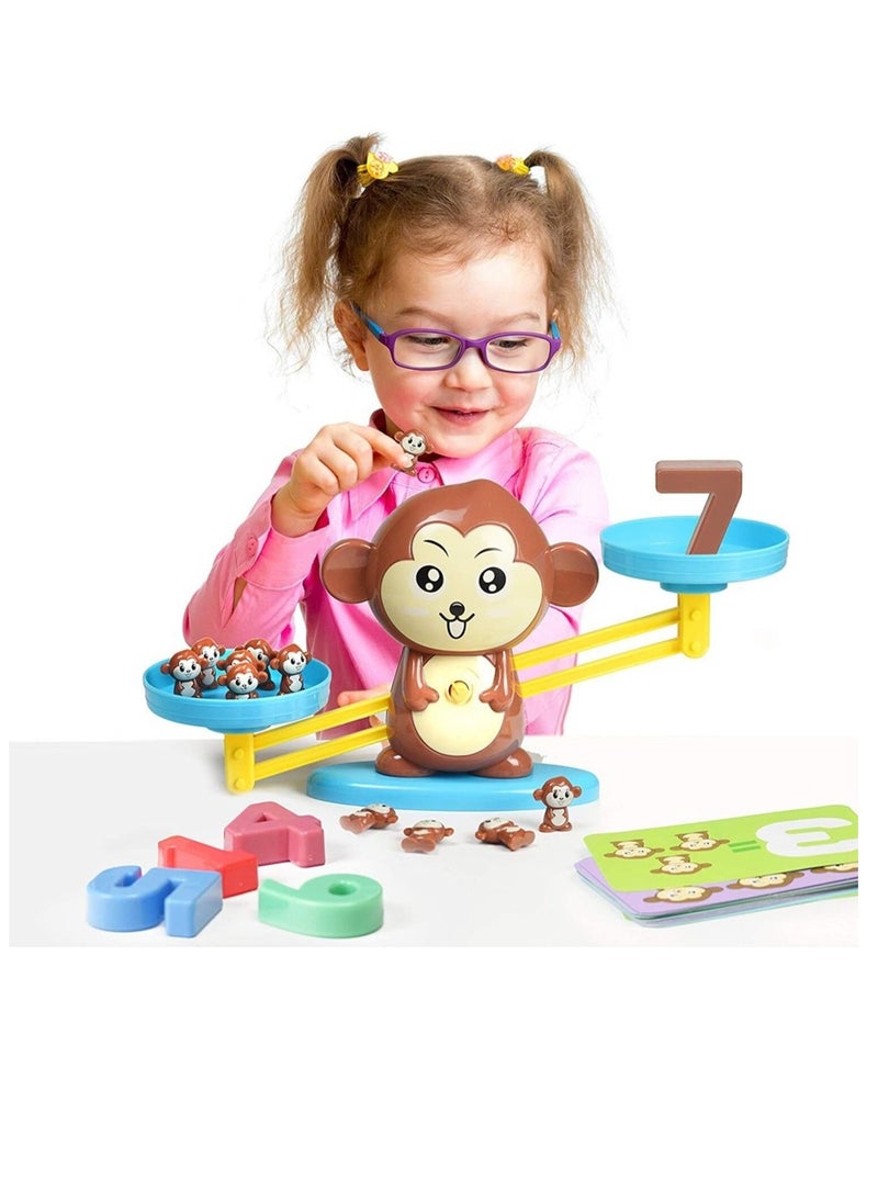 Kiddale - Educational Toy for 3 and above| Monkey Balance| Learning Toy for 4 year old| Math Game| Counting Toy| Weight Balancing Toy| Balance scale for kids| kids games for 3 4 5 6 years - Image 1