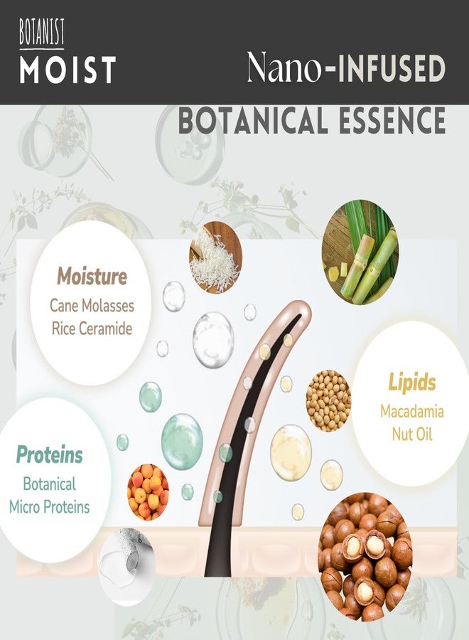 BOTANIST Hydrating Shampoo for Dry Hair, Organic Shampoo for Women & Men by Botanical Protein, Collagen, Natural Keratin, Hyaluronic Acid & Ceramide from Japan, Paraben & Sulfate Free 15.5 Fl Oz MOIST - Image 5