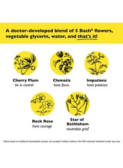RESCUE Bach Remedy Dropper 10mL, Natural Stress Relief, Homeopathic Flower Essence, Vegan, Gluten & Sugar-Free, Non-Habit Forming (Non-Alcohol Formula)  - Image 4