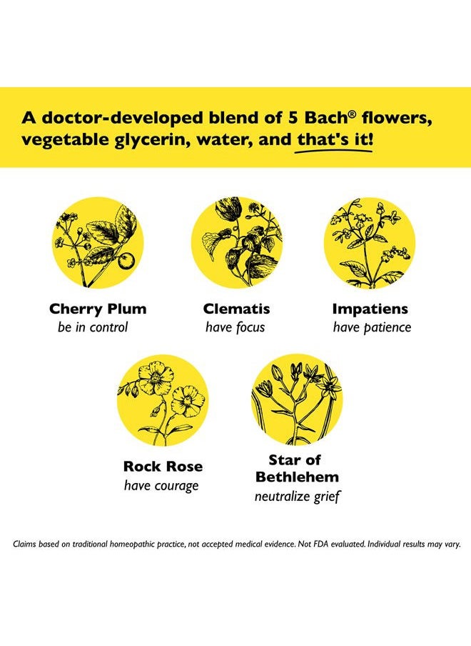 RESCUE Bach Remedy Dropper 10mL, Natural Stress Relief, Homeopathic Flower Essence, Vegan, Gluten & Sugar-Free, Non-Habit Forming (Non-Alcohol Formula)  - Image 4