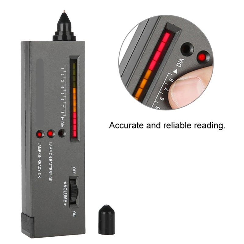 Portable Diamond Tester: Compact Design LED Audio Indication - PU Case Testing Platform Jewelry Gem Tester for Beginners Jewelry Identification - Image 5