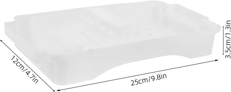 Refrigerator Drip Pan, Under-Compressor Water Tray, Leak Catcher for Fridge Bottom, Seamless Installation Anti-Overflow DIY Fridge Maintenance 9.84x4.72x1.38in - Image 2
