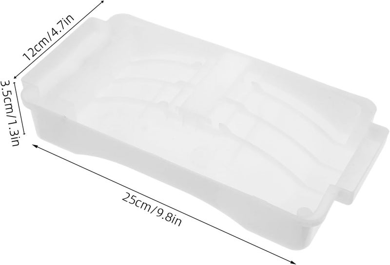 Refrigerator Drip Pan, Under-Compressor Water Tray, Leak Catcher for Fridge Bottom, Seamless Installation Anti-Overflow DIY Fridge Maintenance 9.84x4.72x1.38in - Image 4