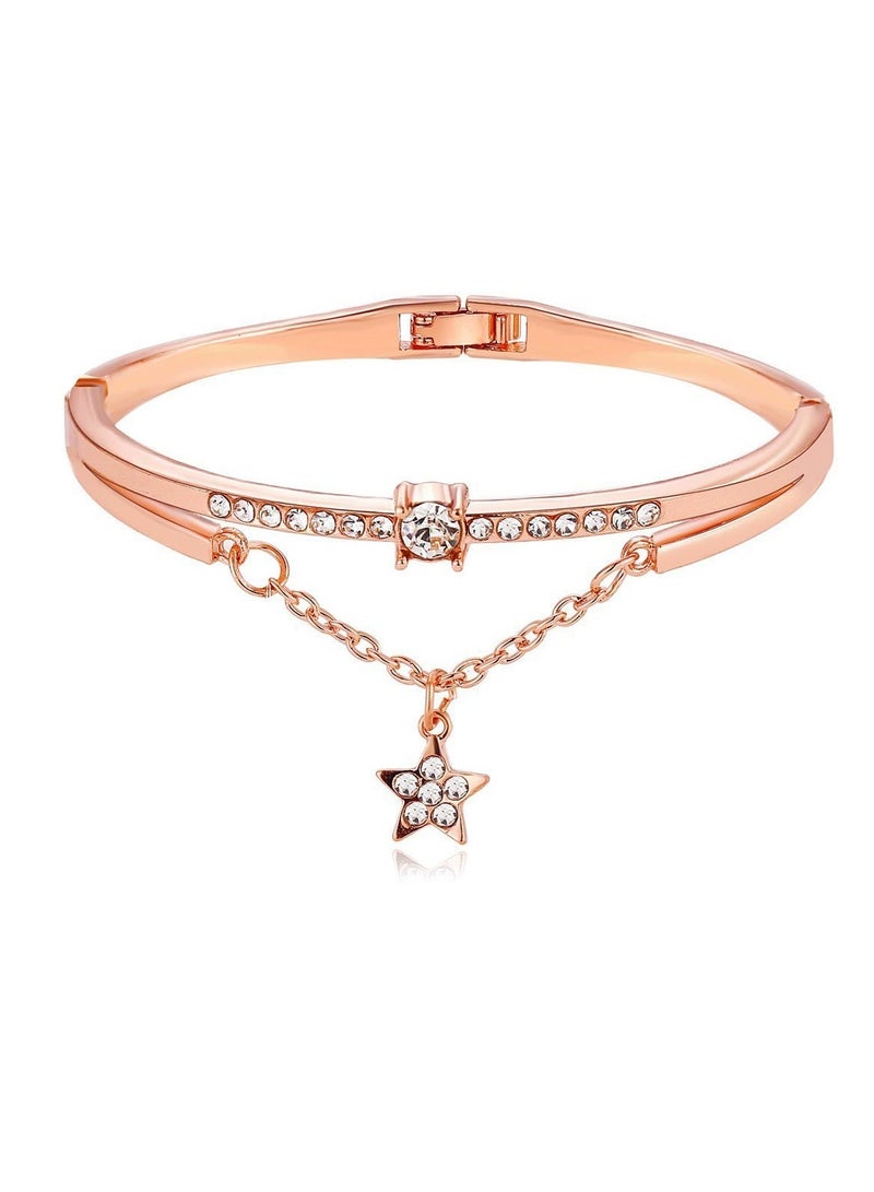 Goolsky Dainty Star & Heart Bracelet – Minimalist Friendship Gift for Girls, Adjustable Student Jewelry  - Image 3