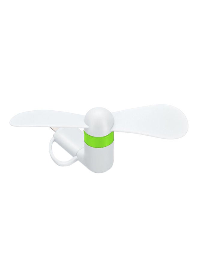 NIBEMINENT Mini USB Fan For Apple And OTG Android Phone SVB035987 White - Image 1