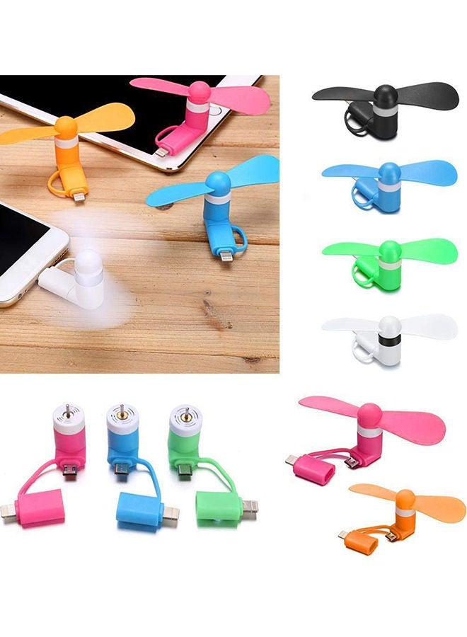 NIBEMINENT Mini USB Fan For Apple And OTG Android Phone SVB035987 White - Image 2