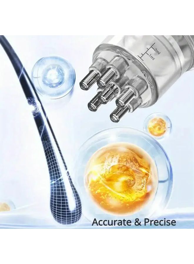 جهاز أسود متعدد الوظائف لعلاج الشعر: مشط سائل محمول للعناية بفروة الرأس - Image 4