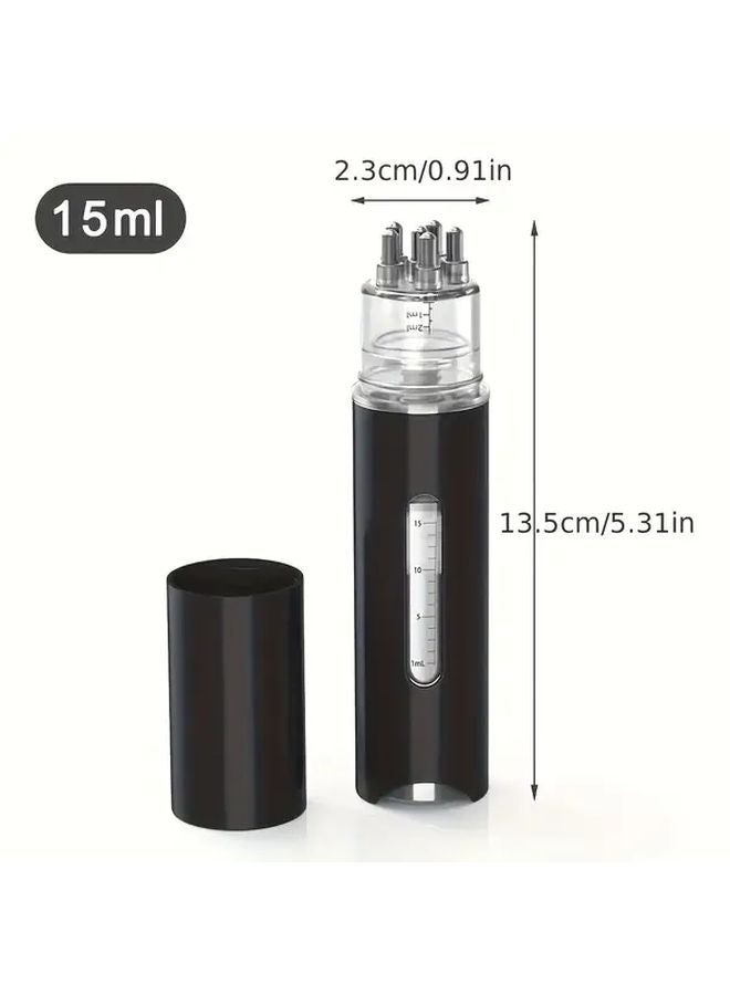 جهاز أسود متعدد الوظائف لعلاج الشعر: مشط سائل محمول للعناية بفروة الرأس - Image 1